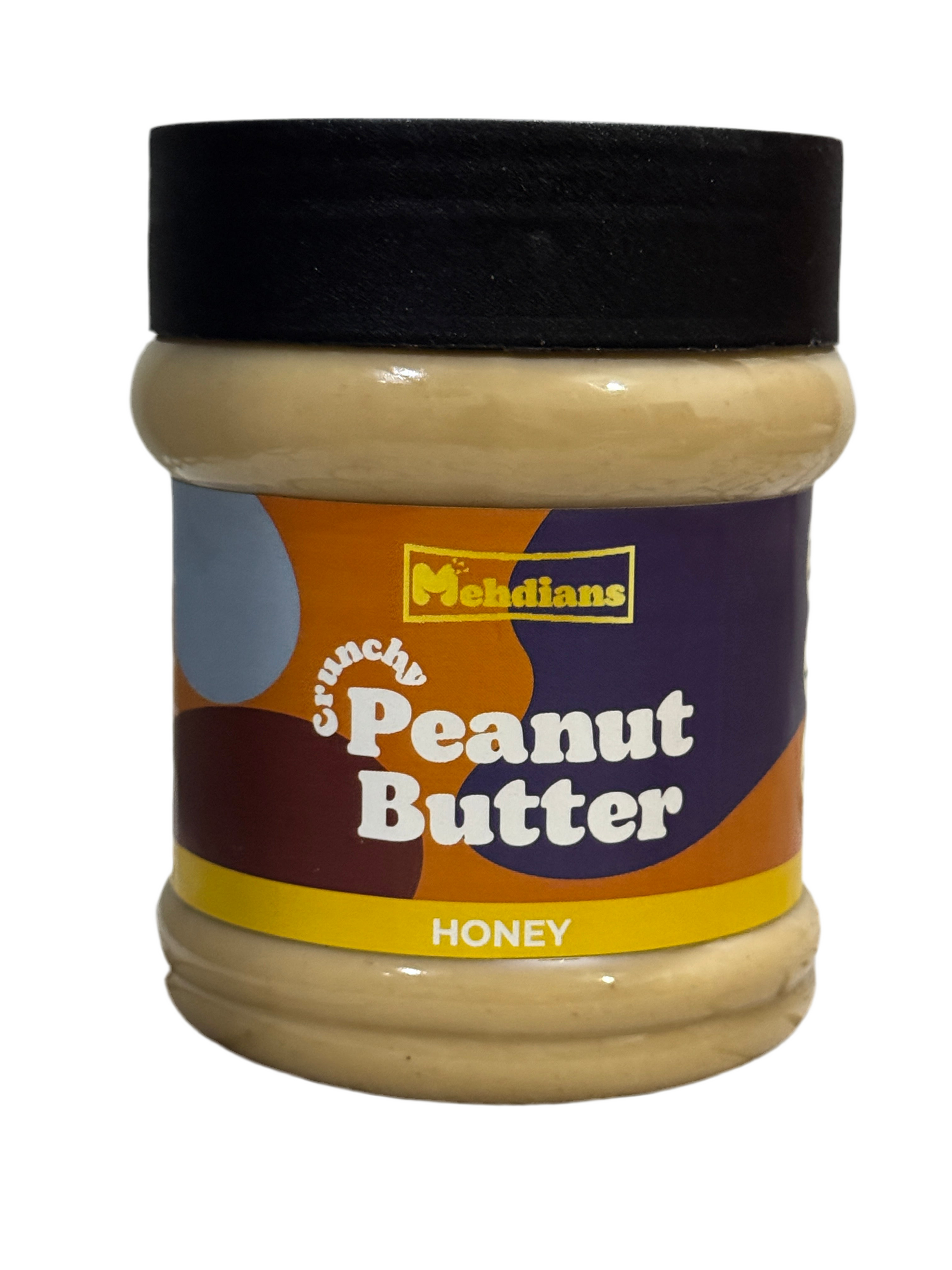 “Mehdians Honey Peanut Butter 400g jar – high protein, no preservatives, healthy spread for gym and breakfast lovers”
