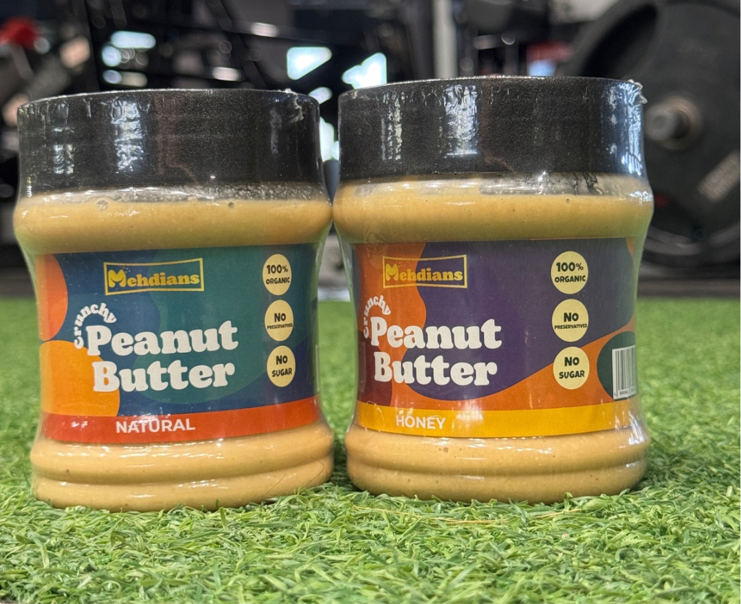 Mehdians Peanut Butter Deal – Natural peanut butter 400g + Honey peanut butter 400g Combo