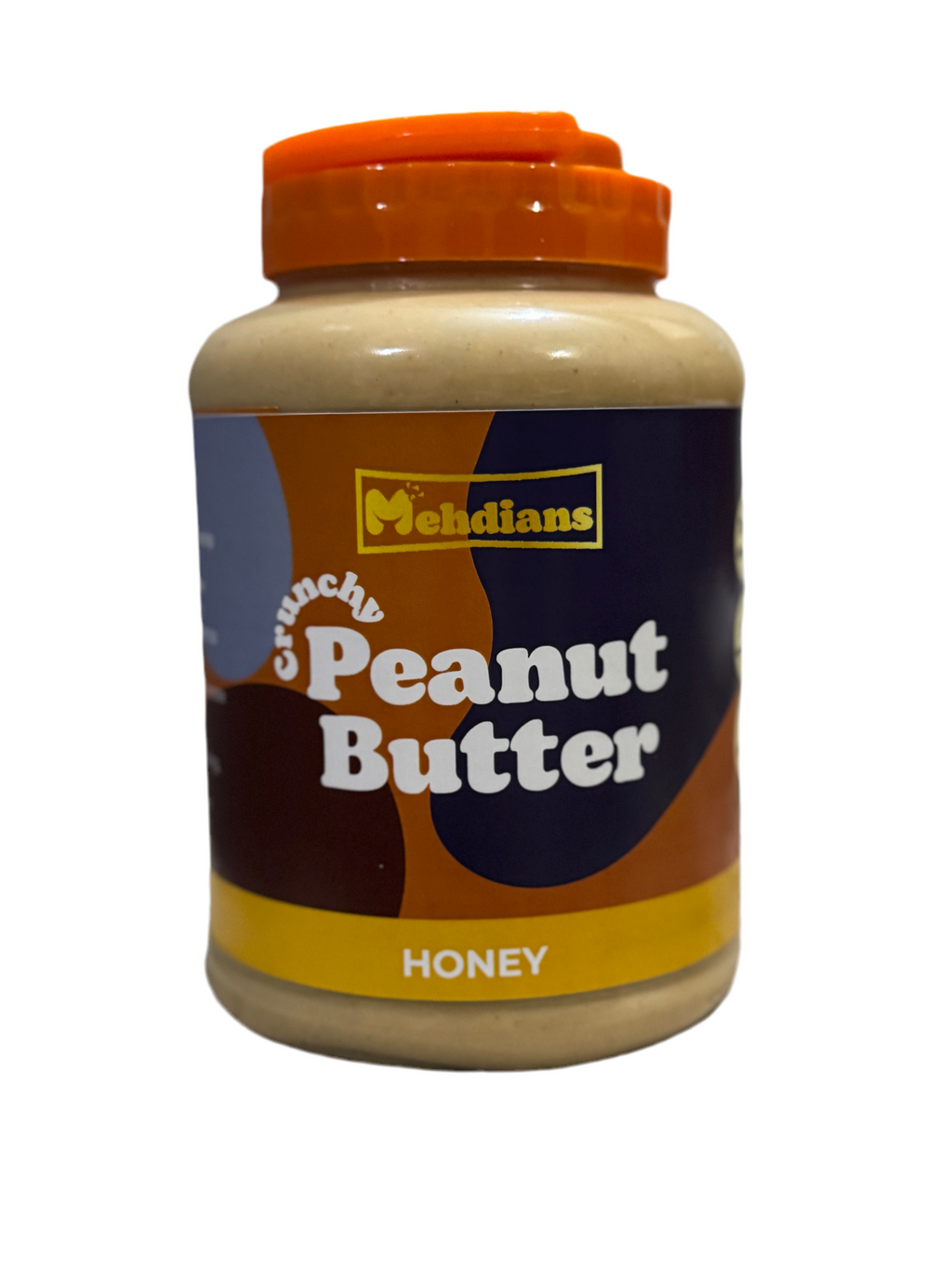 “Mehdians Honey Peanut Butter 1kg pack – large jar for families, gym-goers, and healthy diet needs – natural with pure honey”