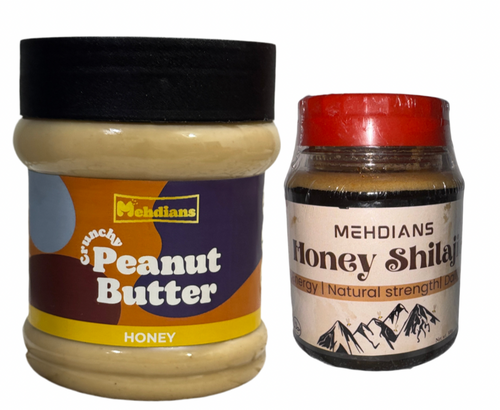 Honey Lovers Deal – Mehdians Honey Peanut butter 400g + Honey shilajit 300g