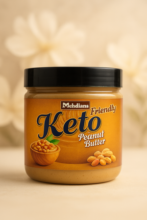 Keto-Friendly Peanut Butter 500g – Low Carb & Natural | Mehdians