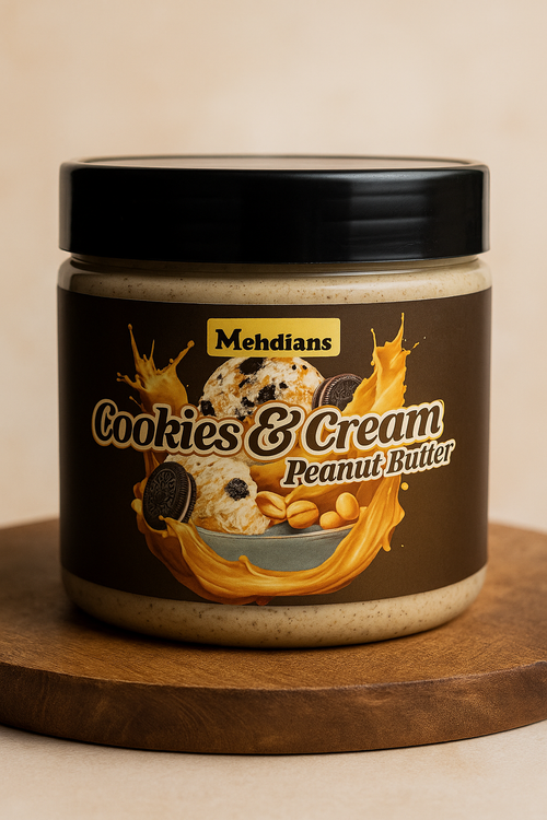 Cookies & Cream Peanut Butter – 500g | Mehdians