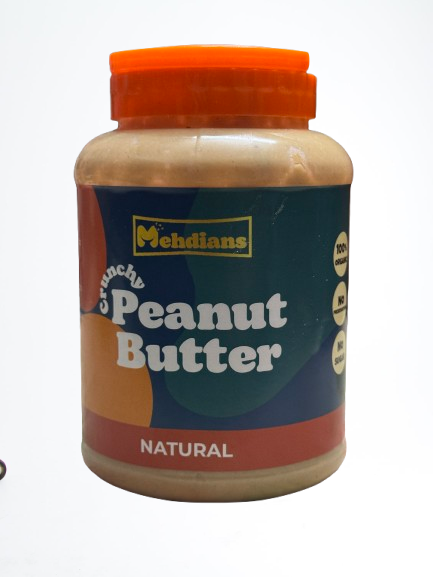 1kg jar of Mehdians natural peanut butter – 100% pure, organic, chemical-free, no added sugar